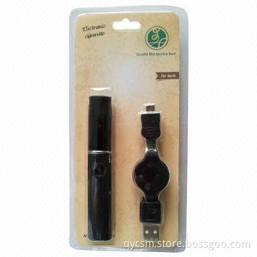 Mini blister packaging wax atomizer flat electronic cigarette with wax vaporizer